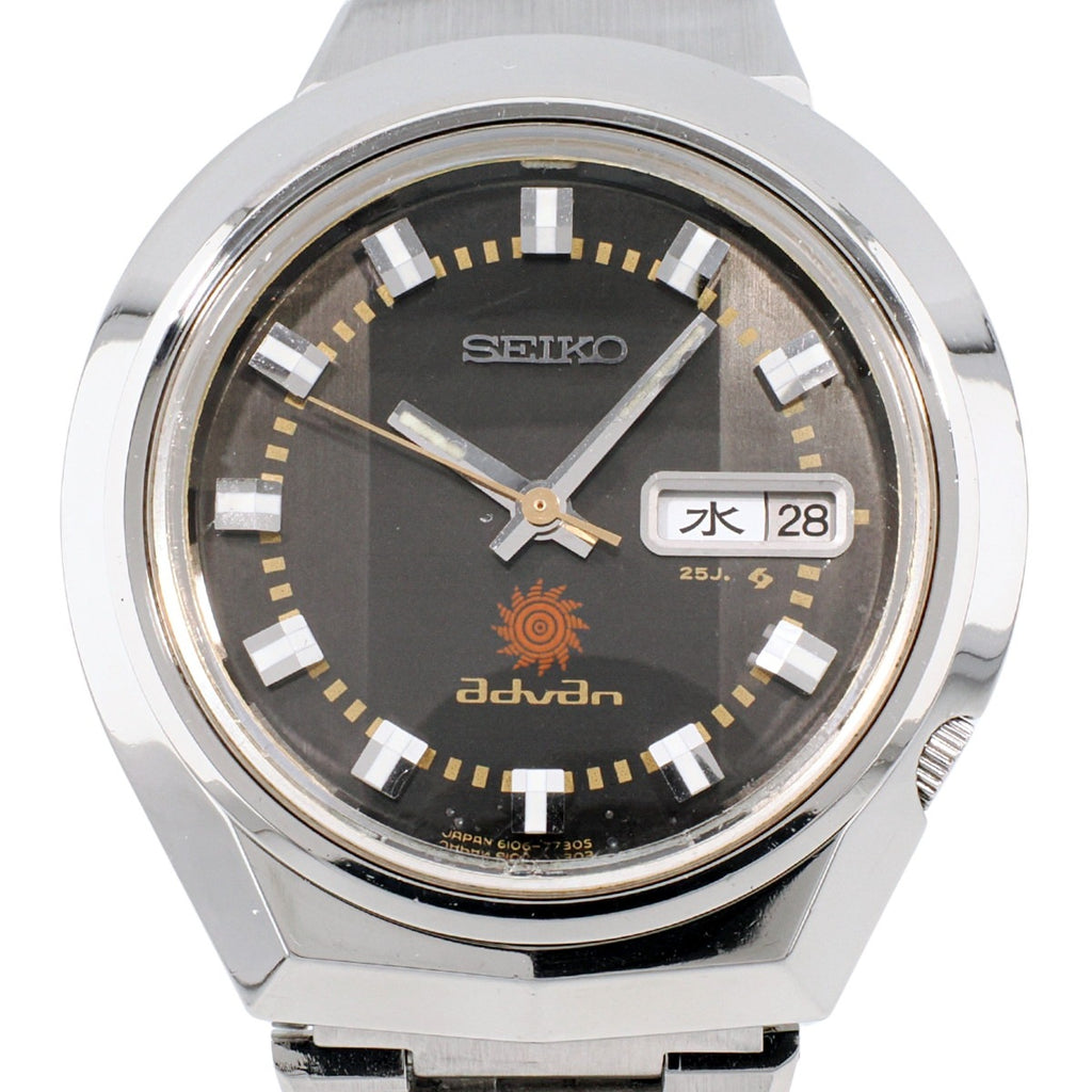 セイコー アドバン 6106-7560 上下非対称ケース 純正ブレス 自動巻 OH済 1972年製（昭和47年）