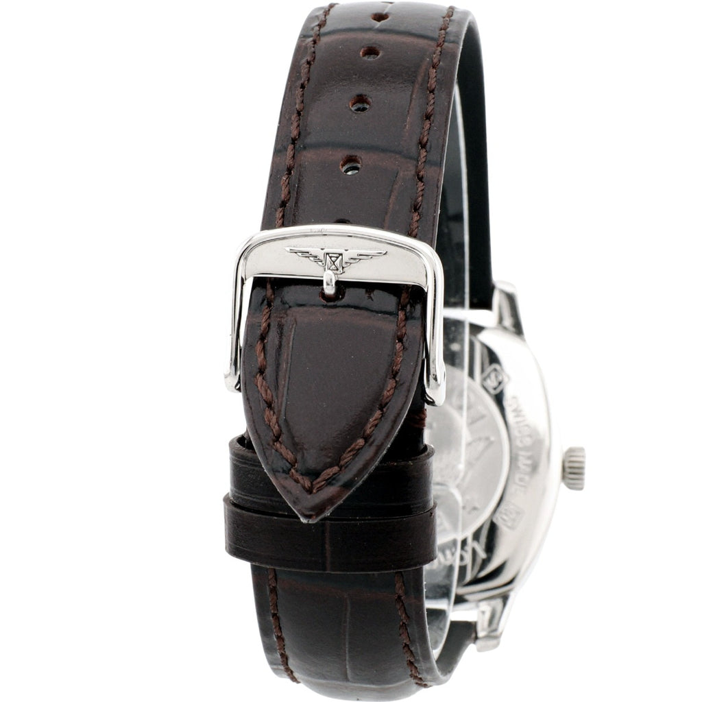 Longines Spirit Ref.L2.699.4, white dial, Cal.L619.2 (ETA2892A2) automatic, serviced, original buckle, pre-owned