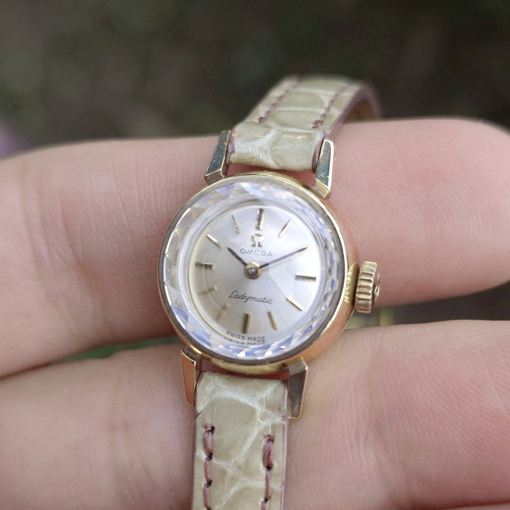 オメガ レディマチック 14K SS5740-1 Cal.660 自動巻 OH済 1970年代