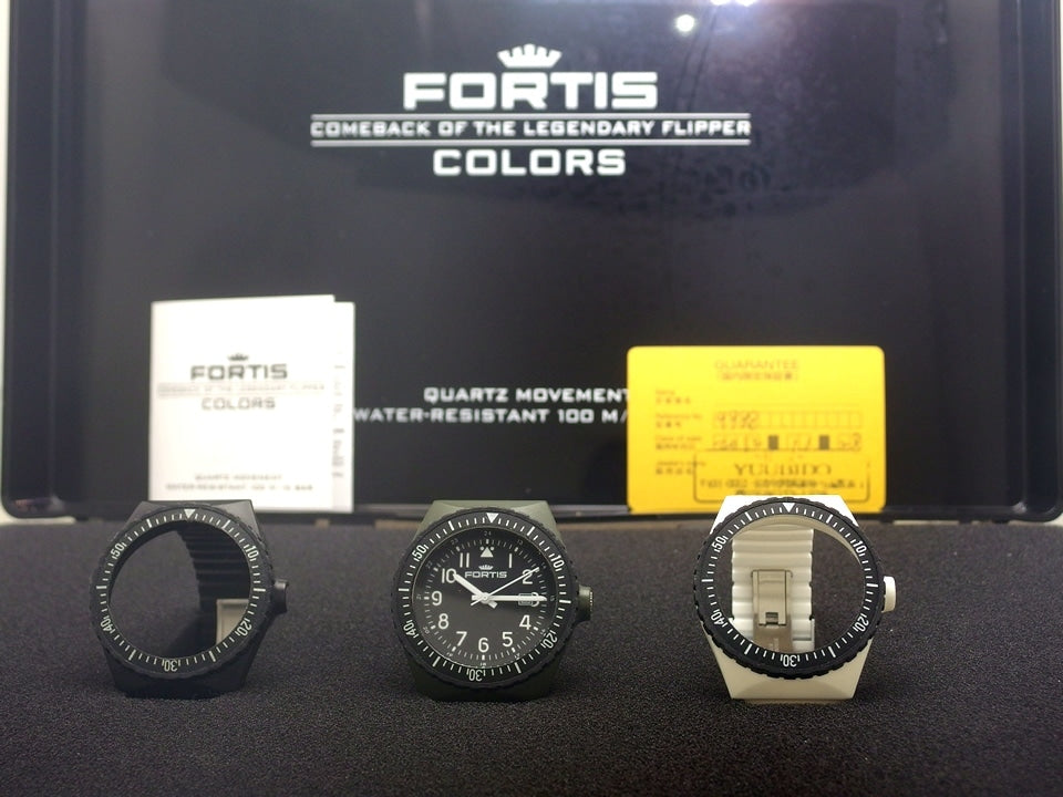 フォルティス カラーズ 3本セット 9988 クオーツ USED　Fortis