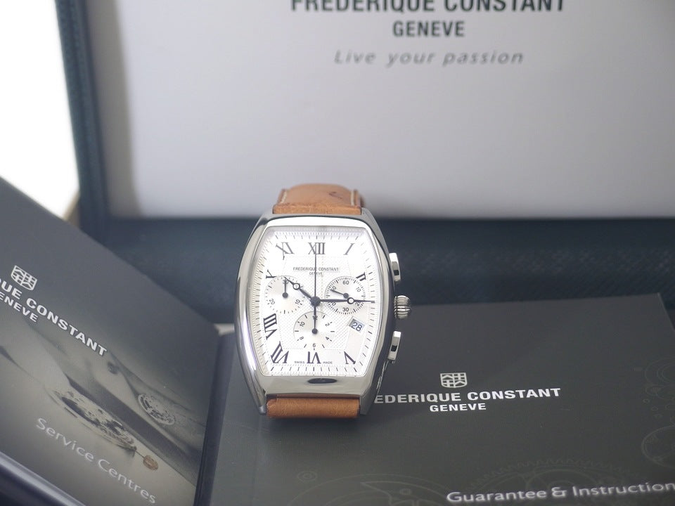 フレデリックコンスタント クロノグラフ FC-292M4T26OS トノー型ケース クオーツ USED 　Frederique Constant