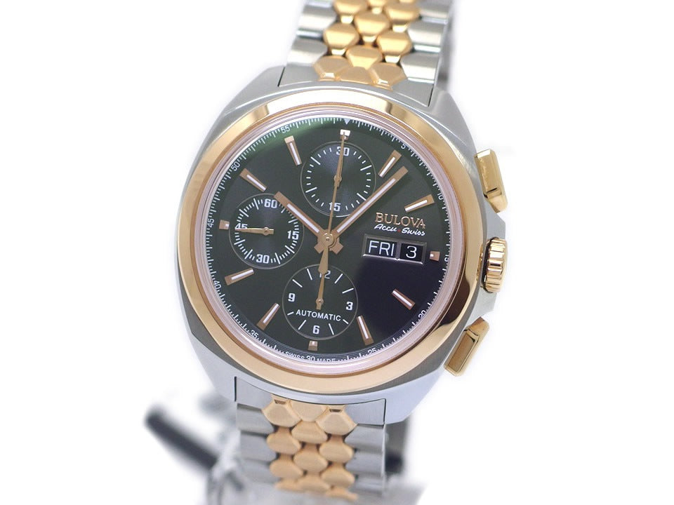 ブローバ アキュスイス スイス製 Ref.65B168 クロノグラフ 自動巻 USED Bulova