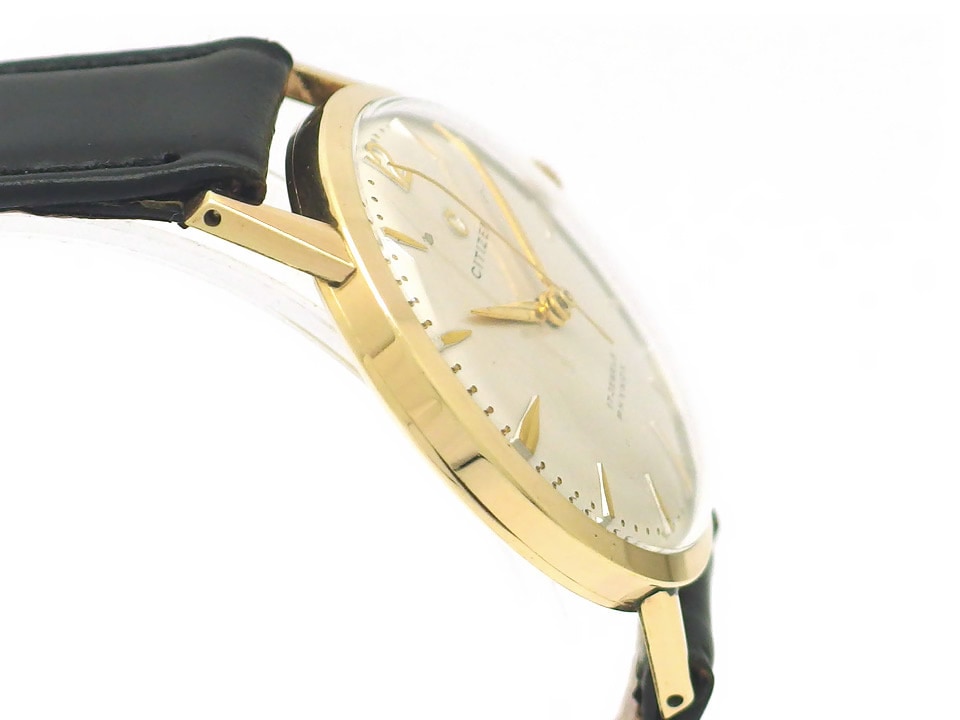 シチズン センターセコンド Cマーク 14KGF（金張り） 17石 手巻 OH済 1950年代 Citizen