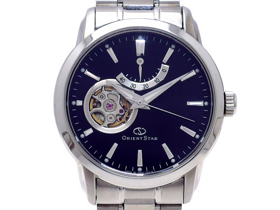 ORIENT STAR WZ0041DA セミスケルトン 自動巻き 腕時計 オリエントスター WZ0041DA セミスケルトン パワーリザーブ 自動巻