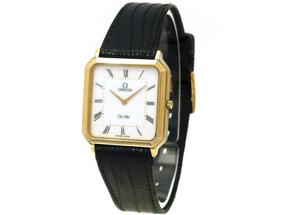 オメガ デヴィル Ref.195.0049 スクエアケース GP/SS Cal.1378 クオーツ 1990年代 USED Omega