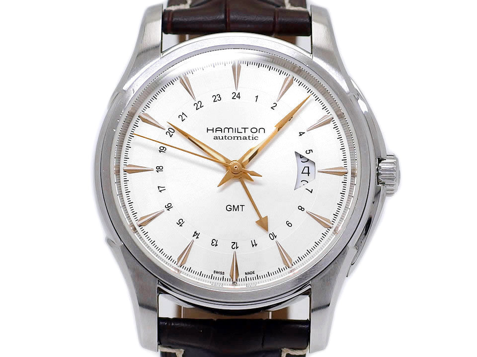 ハミルトン ジャズマスター トラベラーGMT H325850 ピンクゴールド針 自動巻 OH済 2010年頃発売 USED Hamilton