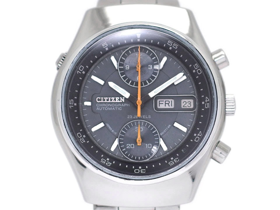 シチズン クロノグラフ Ref.4-901045 TA 回転インナーベゼル Cal.8110A 23石 自動巻 OH済 昭和55年製