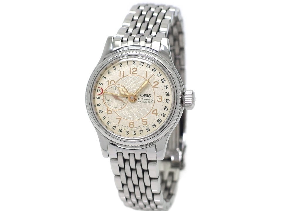 オリス ポインターデイト スモールセコンド 33mm Ref.640-7462 自動巻 OH済 USED