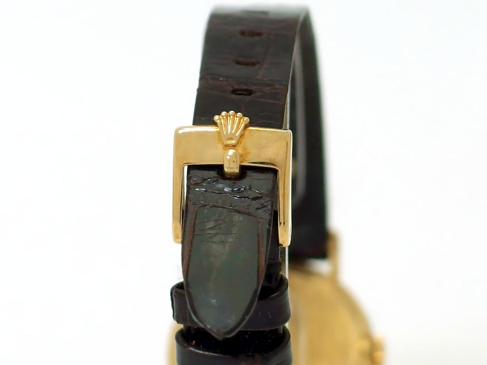 【美品】ロレックス チェリーニ レディース Ref.4109 18K Cal.1601 20石 手巻 OH済 純正尾錠 1990年製 Rolex
