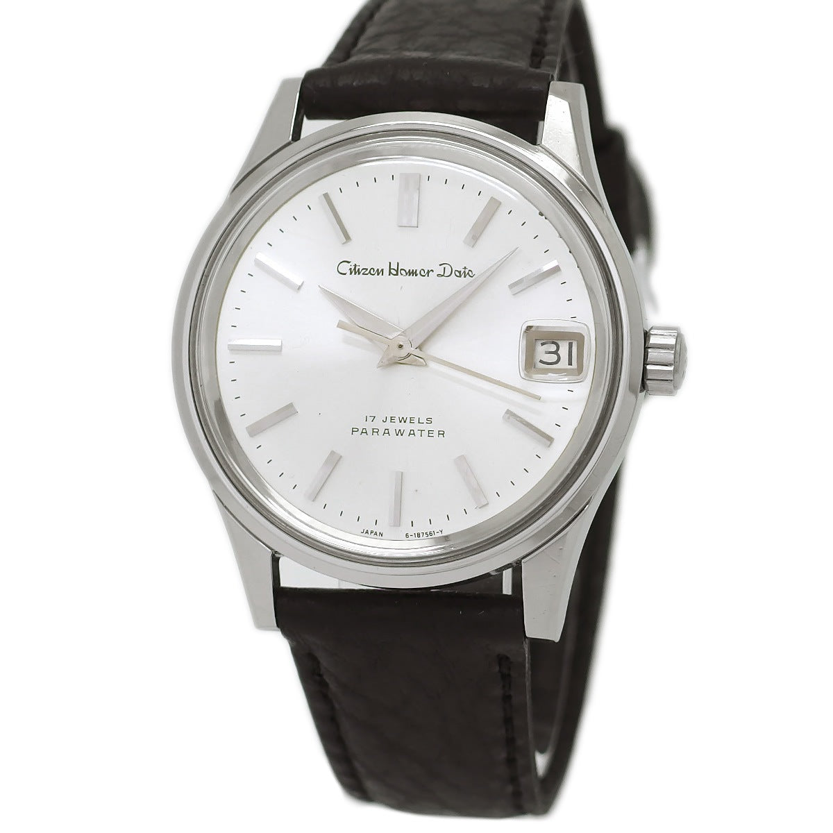 シチズン ホーマーデイト 4-180682-K 63-1094 Cal.1802 17石 手巻 OH済 昭和46年/1971年製 Citizen