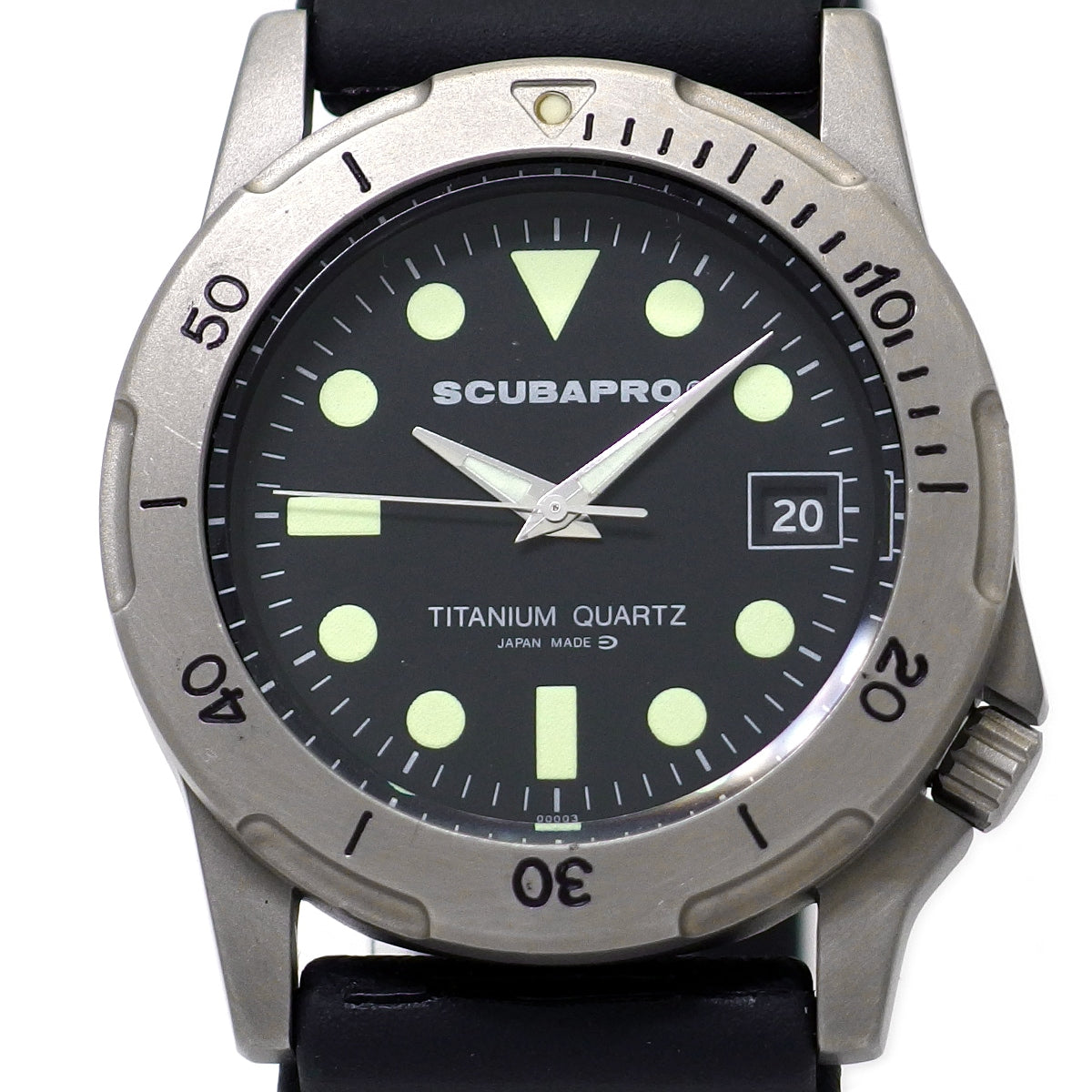 スキューバプロ N0876 39mm チタニウムケース 日本製 クオーツ USED SCUBAPRO