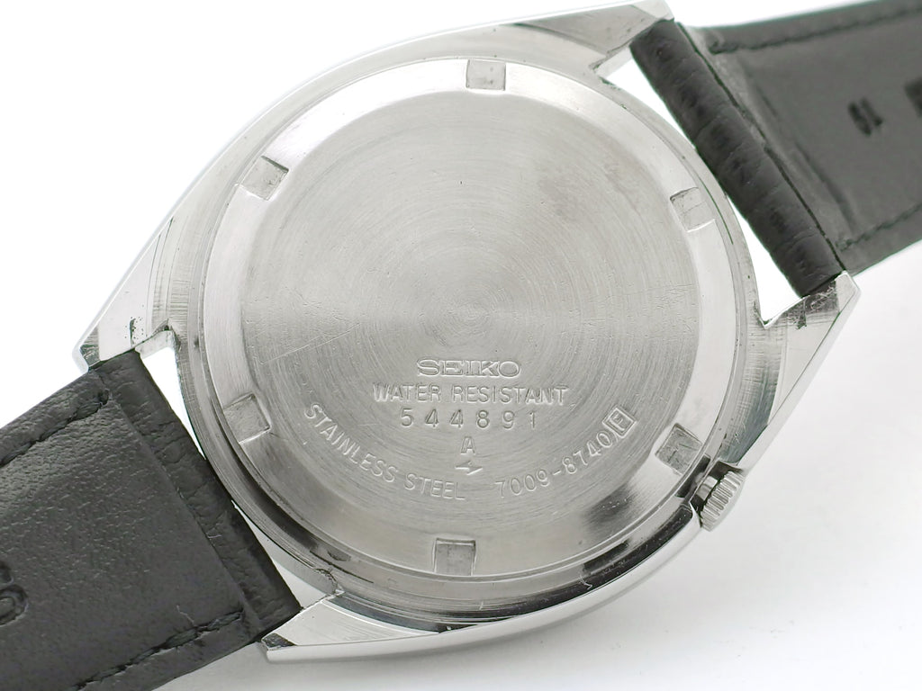 セイコー ファイブ 7009-8740 新品ガラス Cal.7009A 17石 自動巻 OH済 昭和60年/1985年製