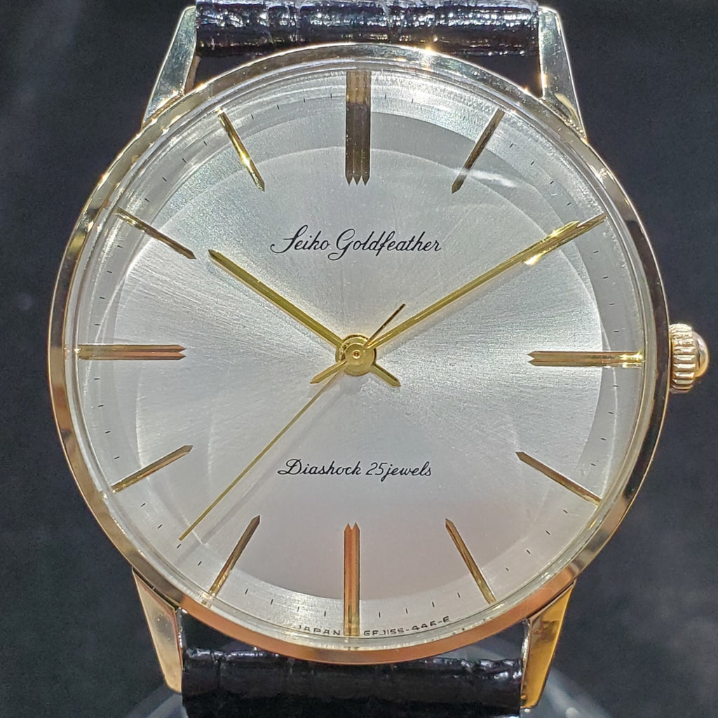 セイコー ゴールドフェザー J15002E 14金張り 25石 手巻 OH済 昭和36年/1961年製 Seiko