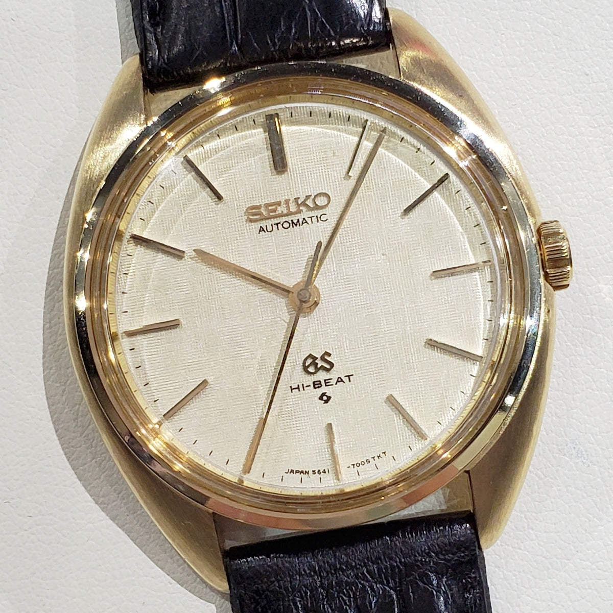 [Rare] Grand Seiko 5641-7005, 18K Solid Gold Case, Original Buckle, Automatic, Serviced, Manufactured in 1971 (Showa 46)