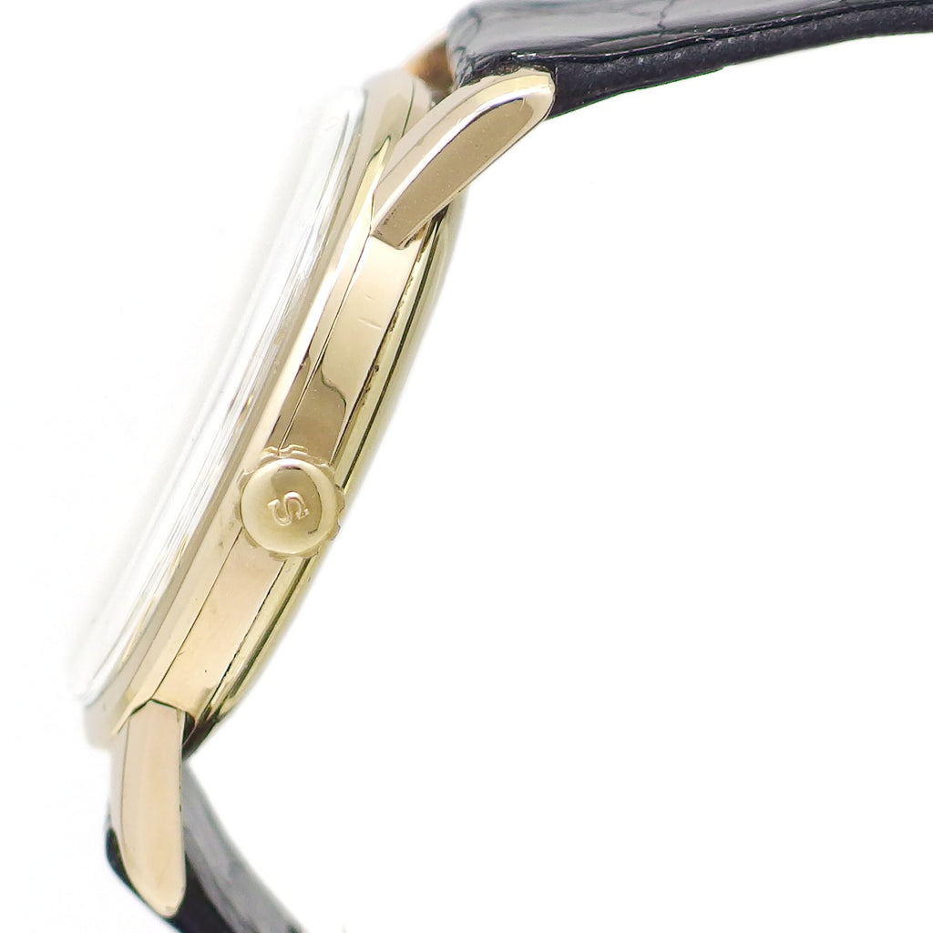 Grand Seiko First Model J14070, 14K gold-filled, original crown and buckle, manual-wind, serviced, manufactured in 1963 (Showa 38).