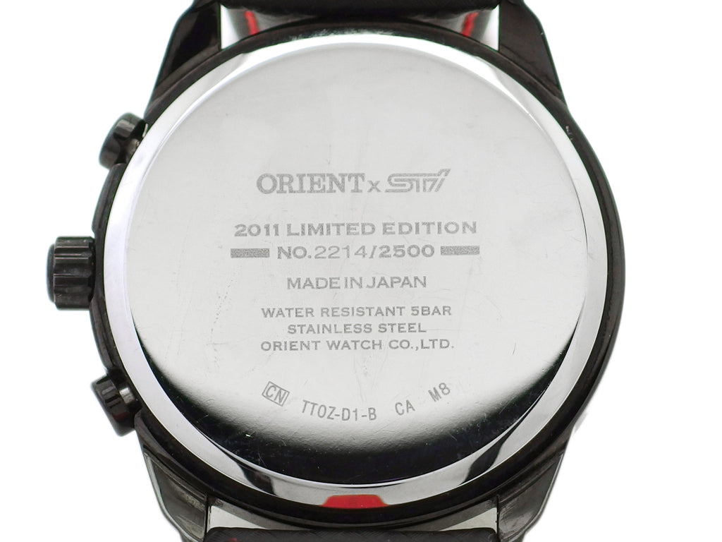 オリエント ワールドステージコレクション STI コラボモデル WV0201TT TT0Z-D1-B クオーツ 2011年発売 USED ORIENT