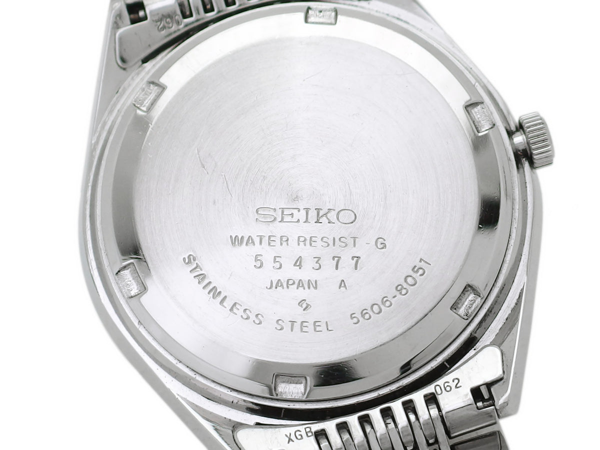 セイコー ロードマチック 5606-8051 スクリューバック 純正ブレス 自動巻 OH済 昭和50年/1975年製