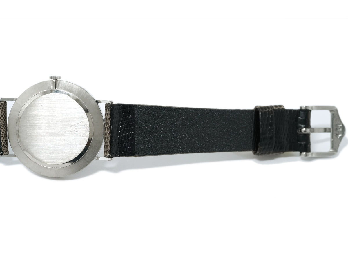 Rolex Cellini Men's Ref. 3833 18k White Gold, Original Crown, Cal. 1600 Manual-Winding, Serviced, Circa 1970