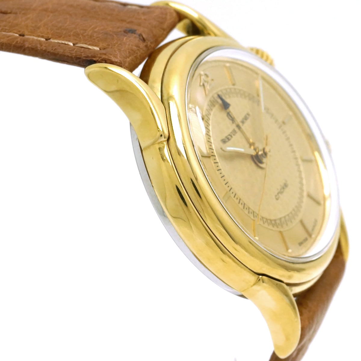 Revue Thommen Cricket 7922001 Gold-Plated with Alarm Function, Cal. AS1930, 17 Jewels, Manual-Wind, Serviced, Pre-owned