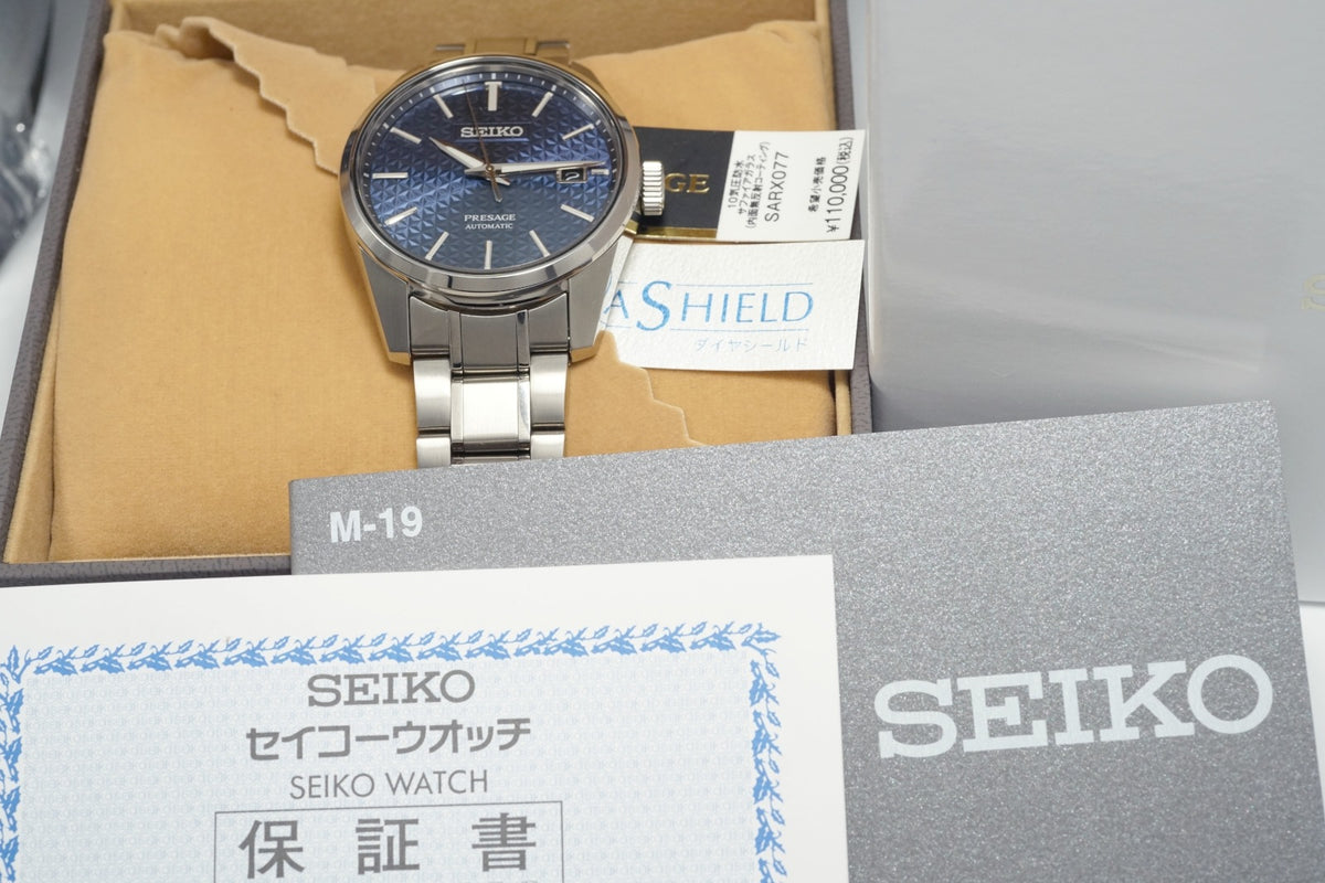 セイコー プレサージュ SARX077 6R35-00V0 文字盤藍鉄（あいてつ）色 自動巻 2021年製 USED Seiko