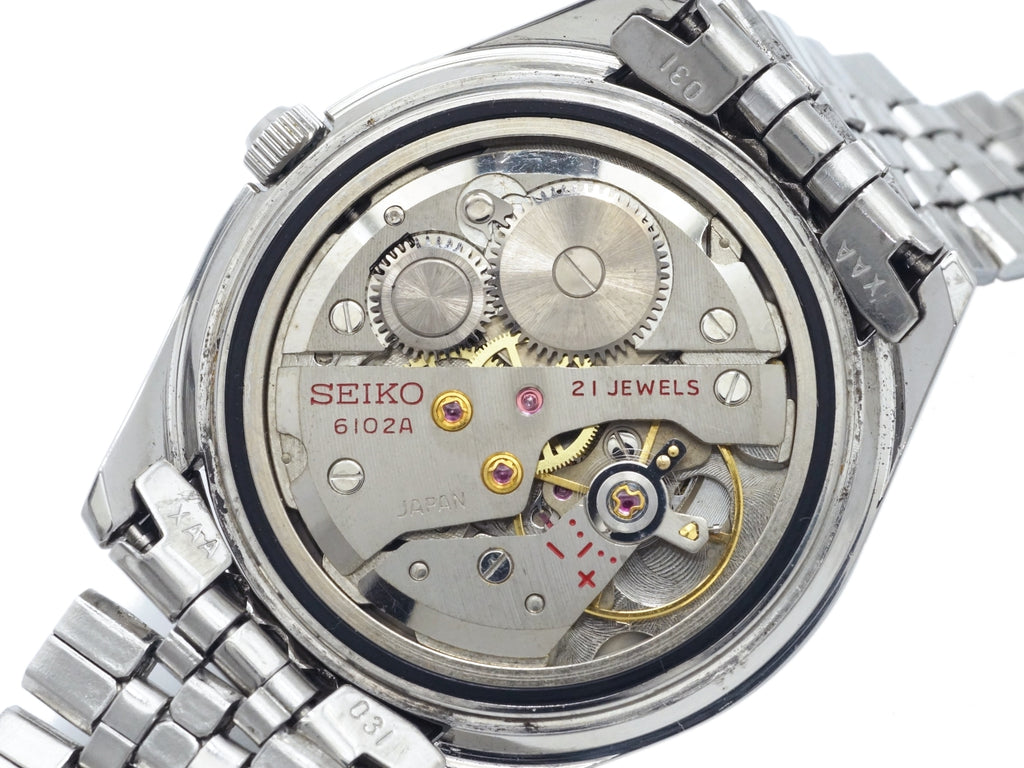 セイコー スカイライナー 6102-8000 デイト Cal.6102A 21石 手巻 OH済 昭和47年/1972年製 Seiko