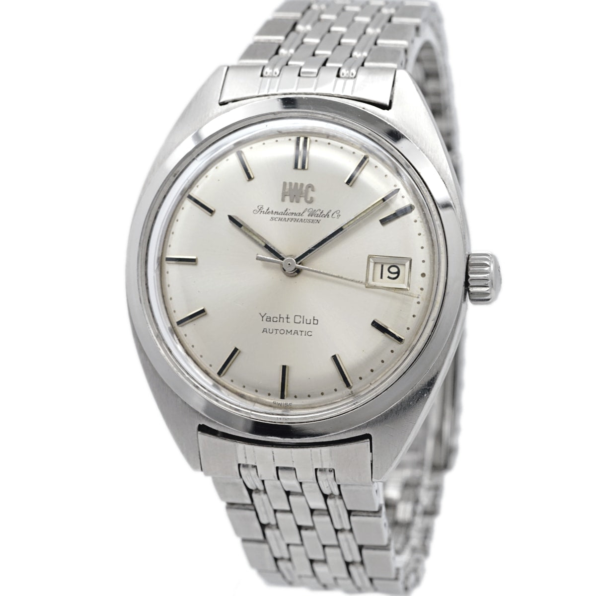 IWC ヨットクラブ 魚リューズ 純正ブレスレット Cal.8541B 自動巻 OH済 1973年製