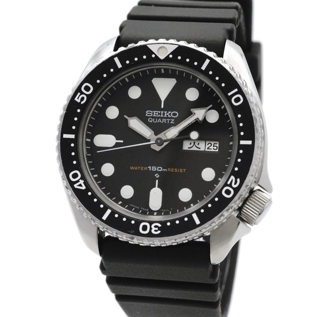 セイコー ダイバー 150m 7548-7000 黒文字盤 クオーツ 昭和56年/1981年製 Seiko