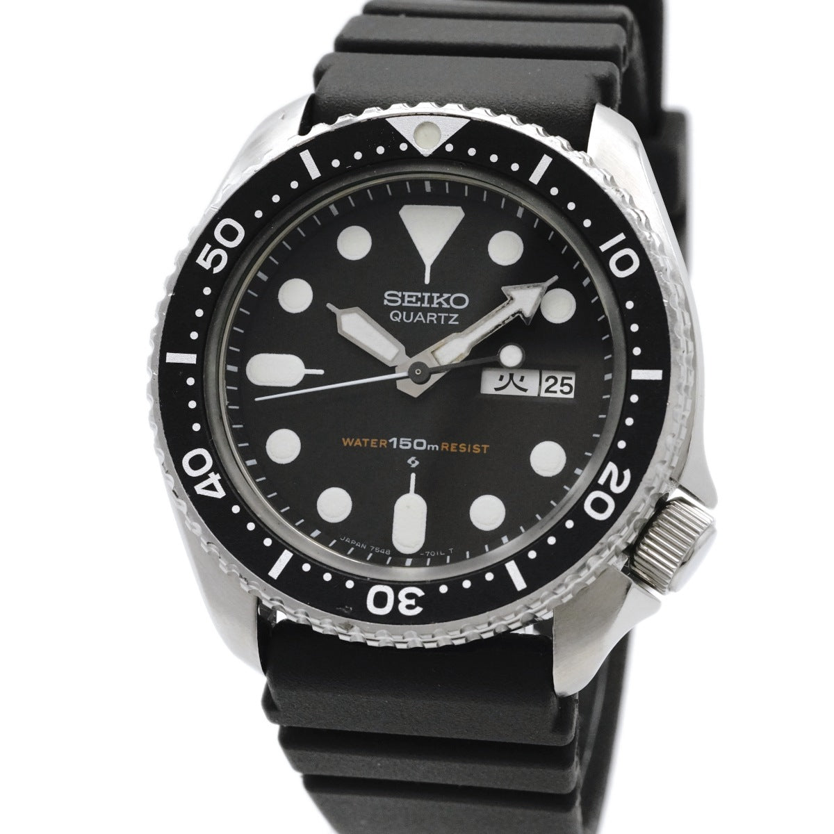 セイコー ダイバー 150m 7548-7000 黒文字盤 クオーツ 昭和56年/1981年製 Seiko