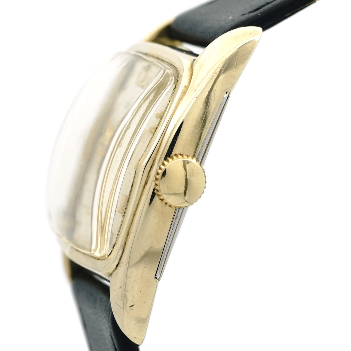 Elgin Ref. 6736, USA-made, gold-plated, domed crystal, Cal. 683, manual wind, O/H, circa 1954