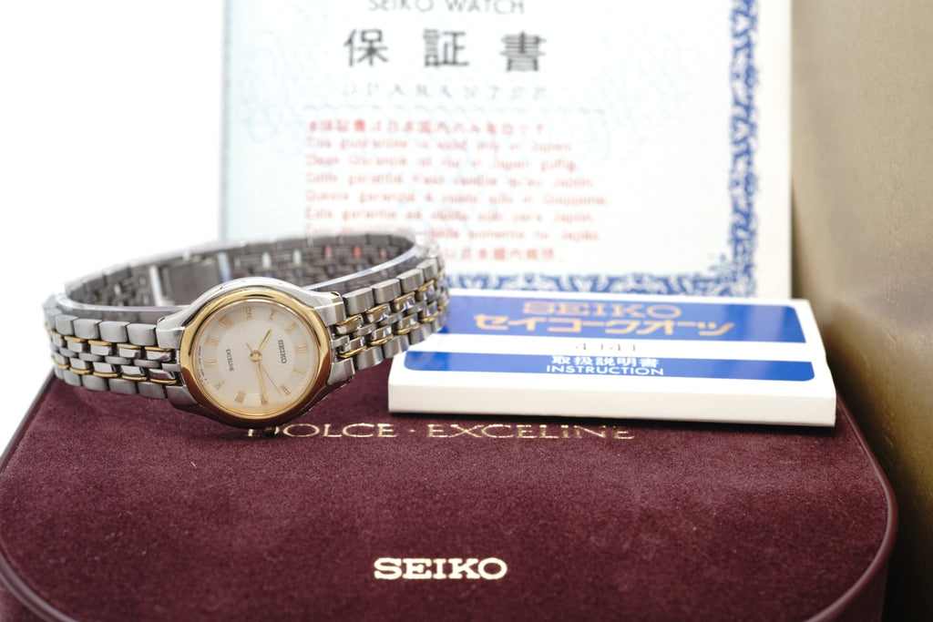 セイコー エクセリーヌ レディース SWDL004 4J41-0030 クオーツ 1994年製 USED Seiko