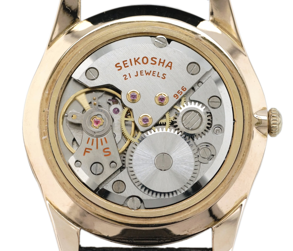 セイコー スカイライナーカレンダー J15019 金メッキ Cal.956 21石 手巻 OH済 昭和38年/1963年製 Seiko