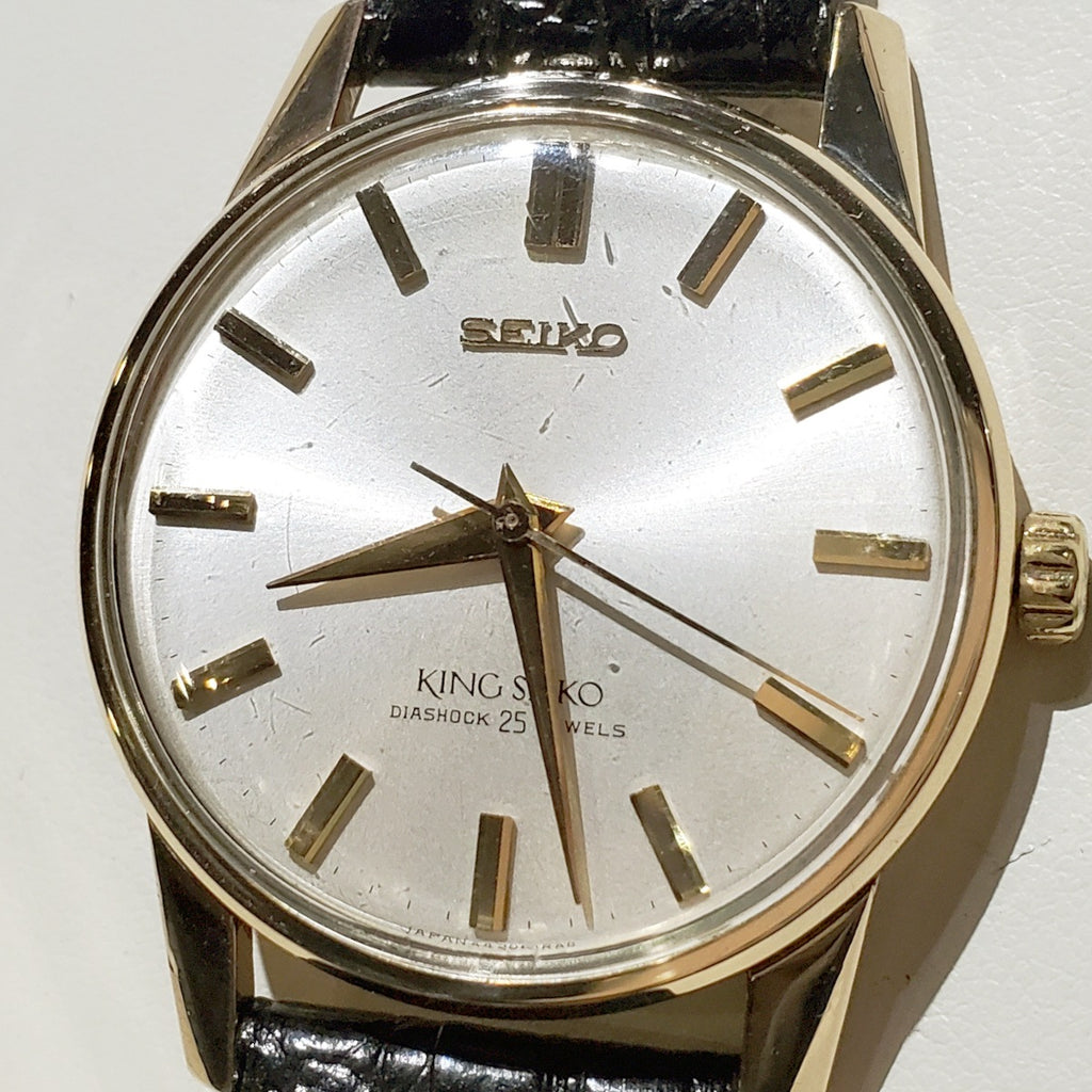 キングセイコー セカンドモデル 44-2000 金張り 盾メダリオン 手巻 OH済 昭和38年/1963年製