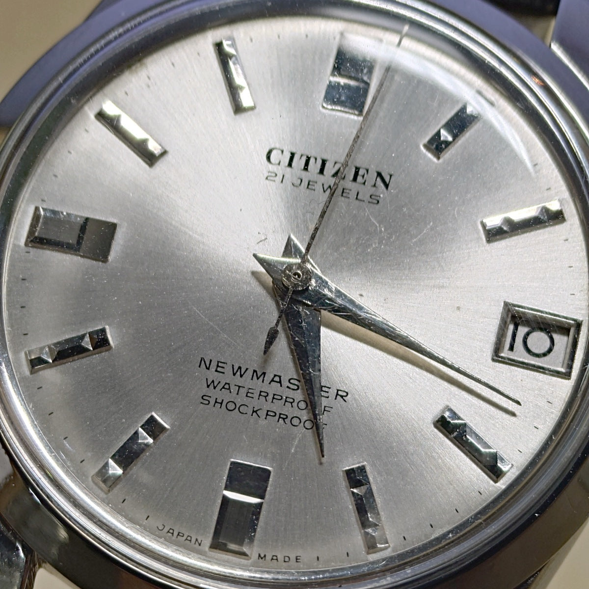 シチズン ニューマスター デイト 4-180615 C 63-1019 21石 手巻 OH済 昭和38年/1963年製 Citizen