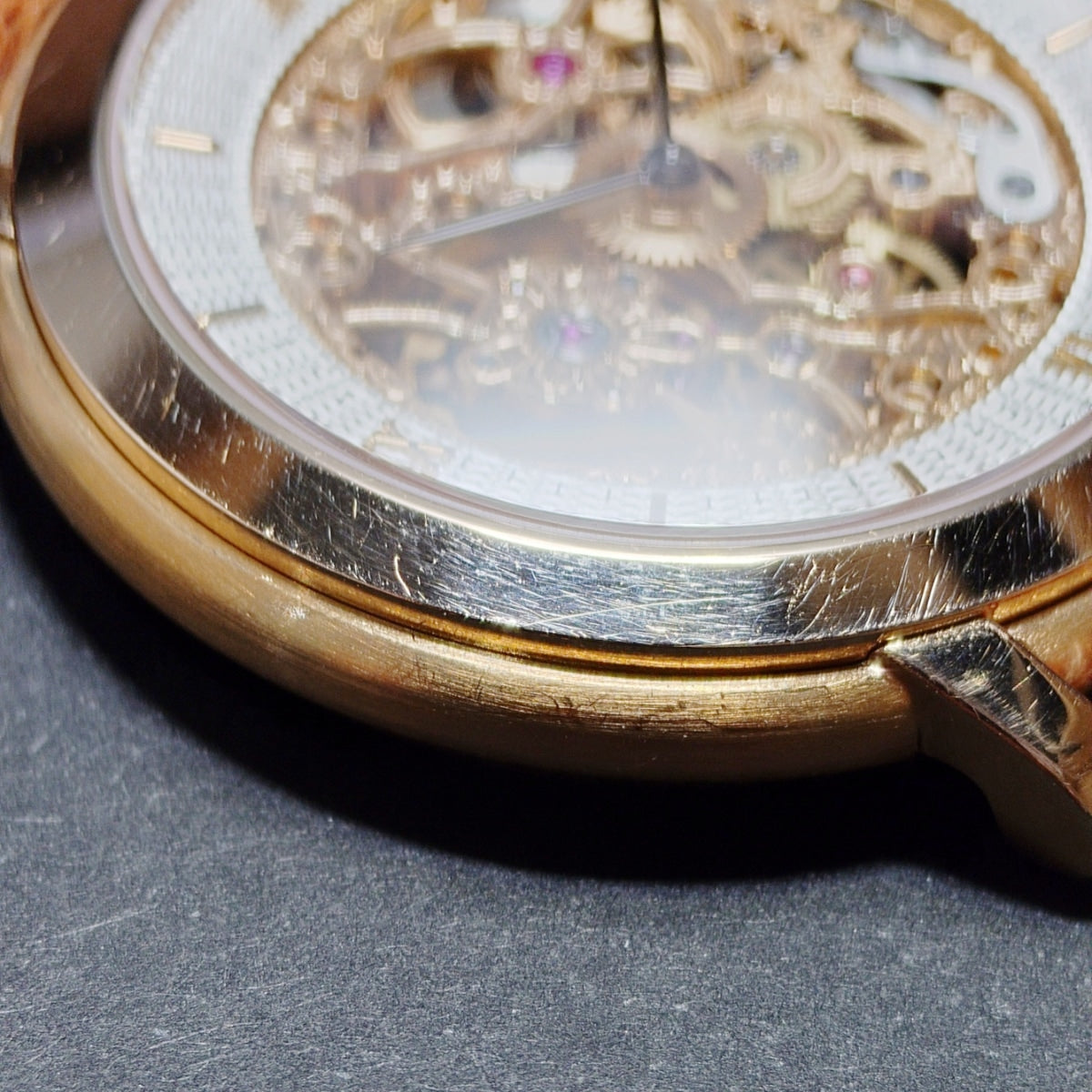 オーデマピゲ ジュールオーデマ スケルトン 18金ピンクゴールド 15058OR.OO.A067CR.01 純正金尾錠 手巻き メーカーコンプリートサービス済 2005年製 USED