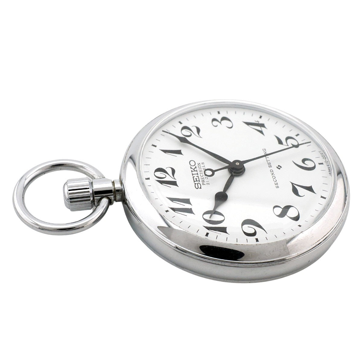 セイコー プレシジョン 懐中時計 6110-0010 Cal.6110A 21石 手巻 OH済 昭和51年/1976年製 Seiko
