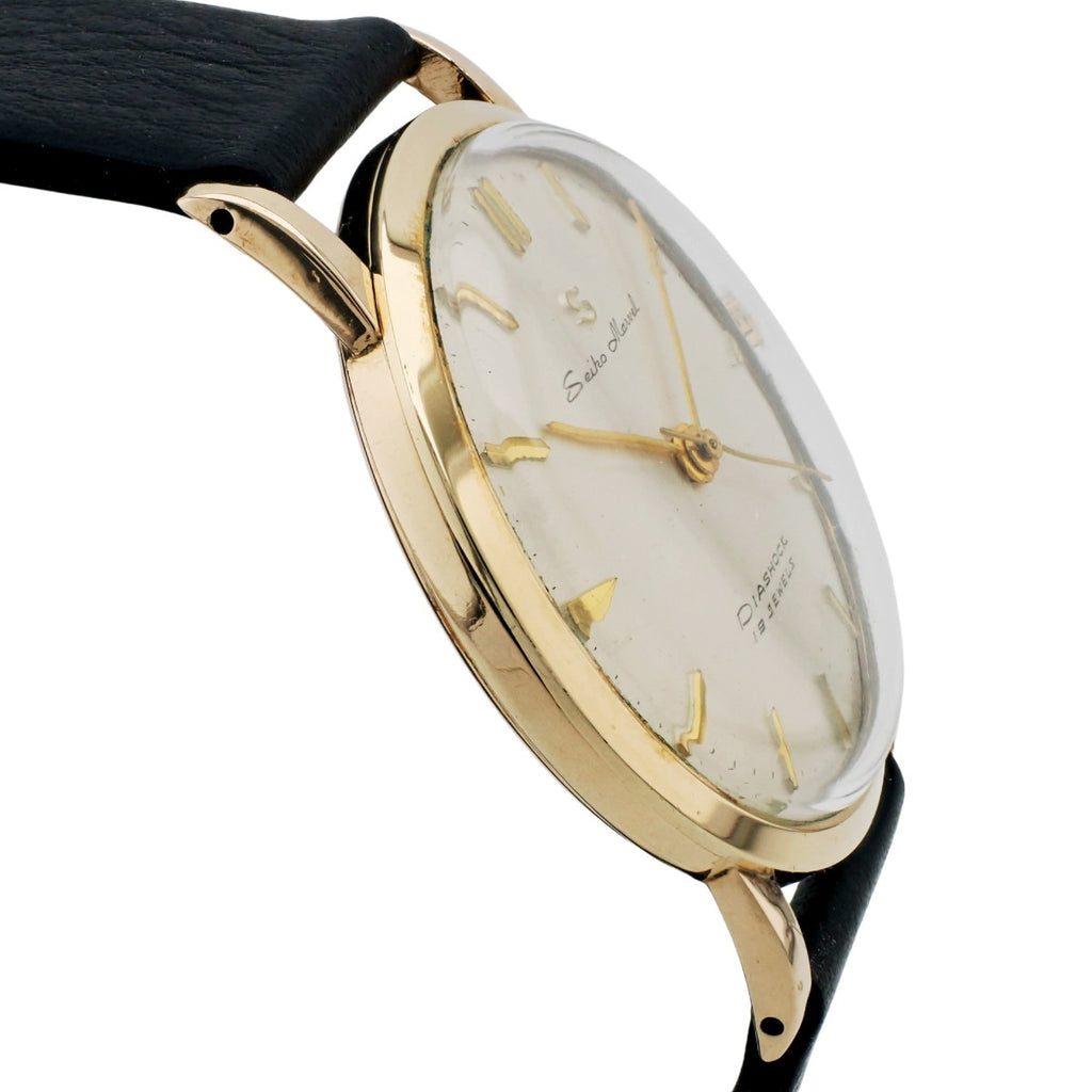 セイコー マーベル 14021 14金張り Sマーク 赤機械 19石 手巻 OH済 1957年製 Seiko