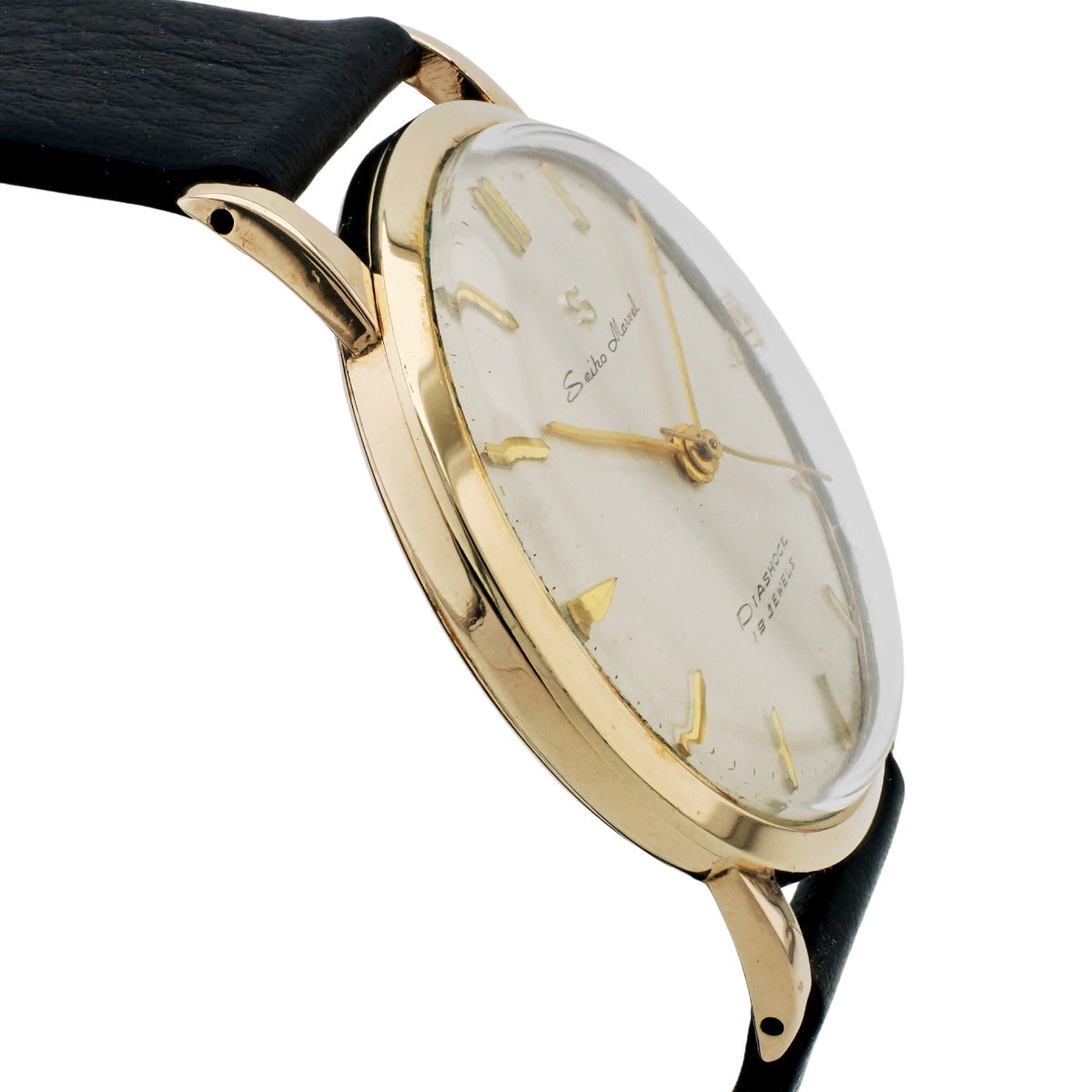 セイコー マーベル 14021 14金張り Sマーク 赤機械 19石 手巻 OH済 1957年製 Seiko