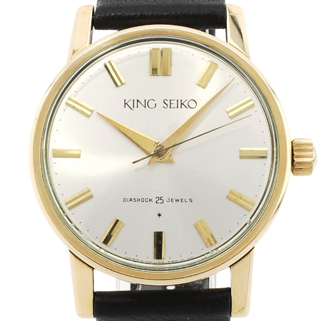 キングセイコー J14102E 1st AD文字盤 14金張り 25石 手巻 OH済 昭和36年/1961年製 King Seiko