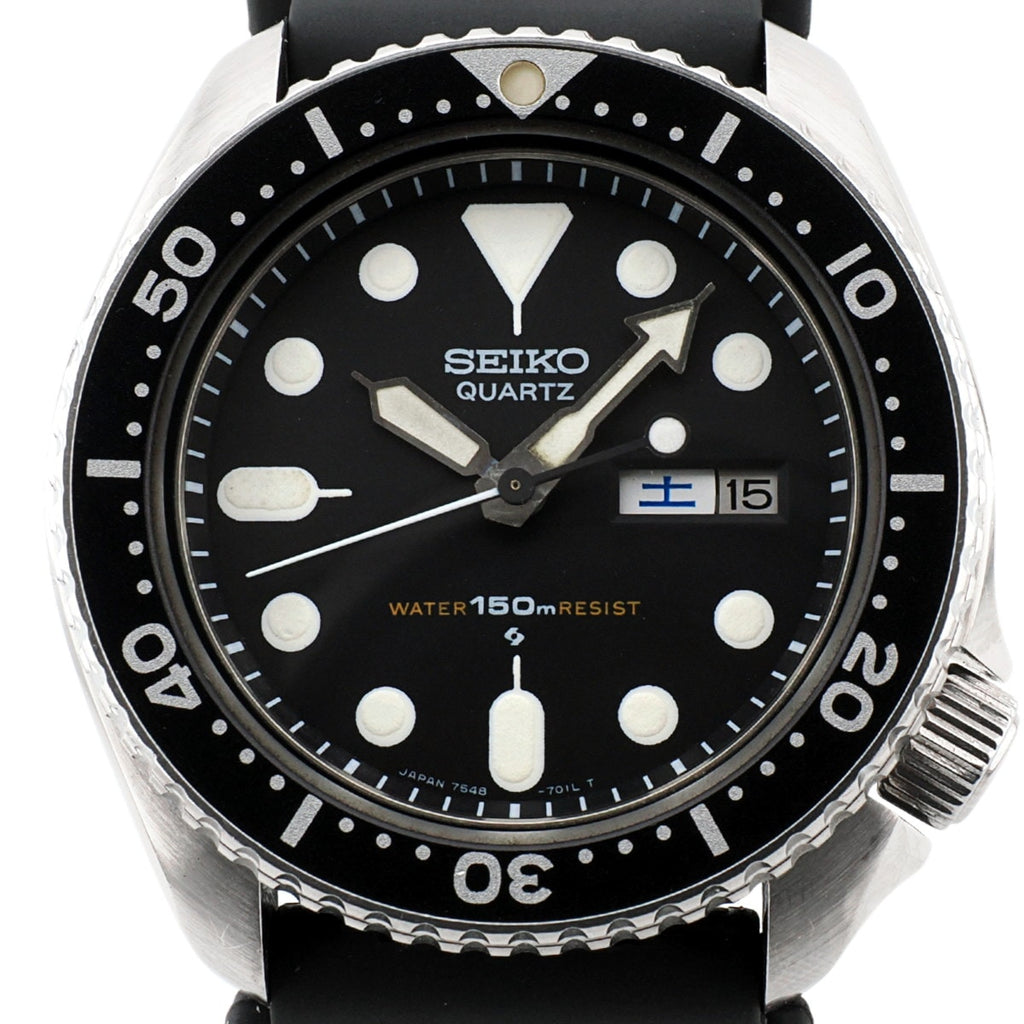 セイコー ダイバー 150m 7548-7000 黒文字盤 クオーツ 1982年製 Seiko