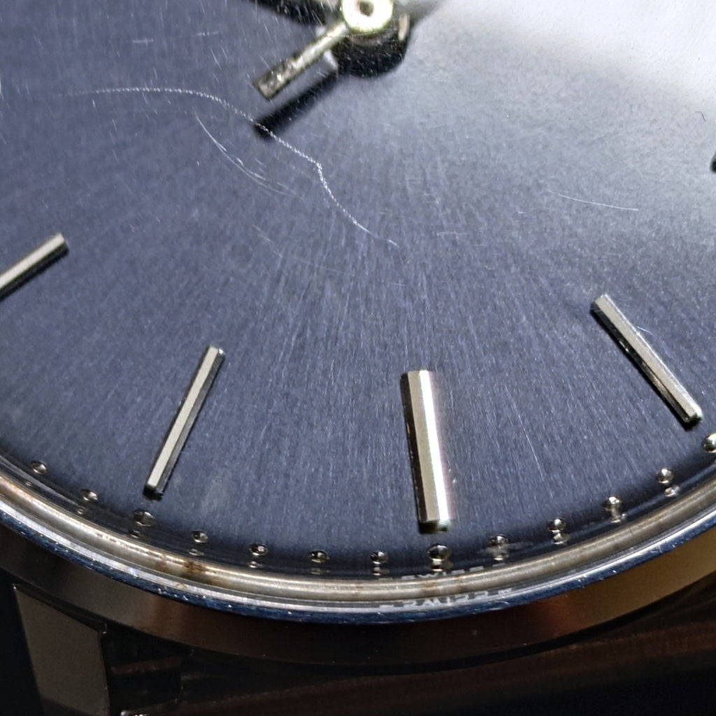 IWC Ref.2401 ブルー文字盤 純正メッシュブレスレット Cal.403 手巻き OH済 1977年製