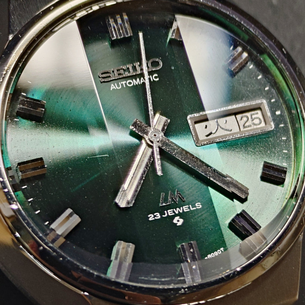 セイコー ロードマチック 5606-8060 カットガラス スクリューバック 純正ブレスレット 自動巻 OH済 昭和49年/1974年製
