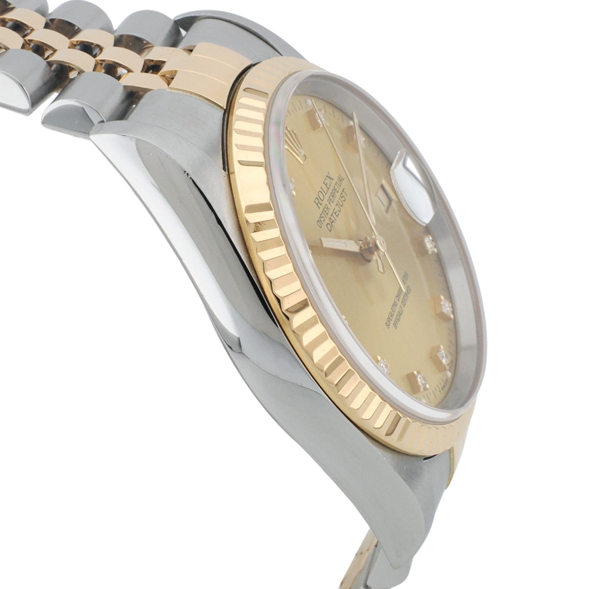 [January 2026 Rolex OH Serviced/Full Set] Rolex Datejust 16233G 10P Diamond Champagne S-serial 1993 Rolex