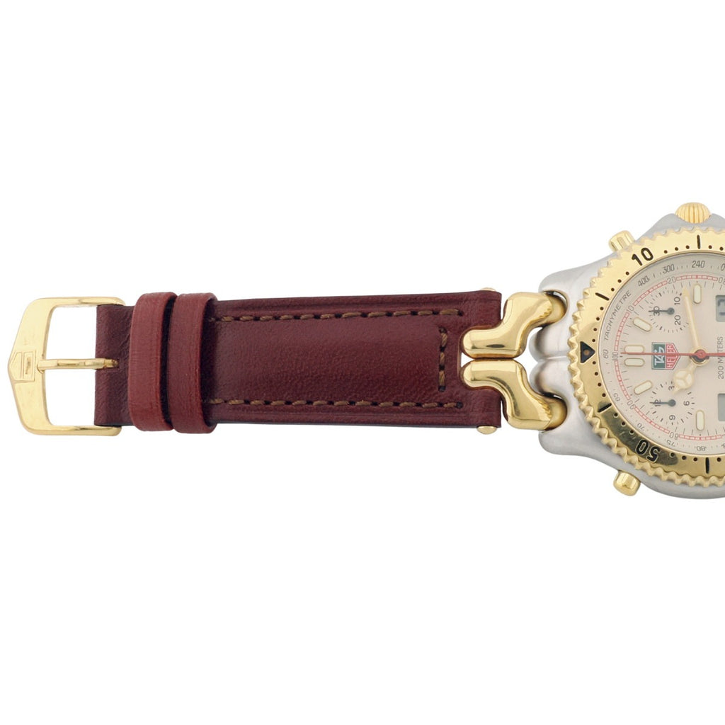 [Includes 2-year manufacturer's warranty] TAG Heuer S/el Senna Model S25.706C Chronograph, officially overhauled, with new genuine leather strap
