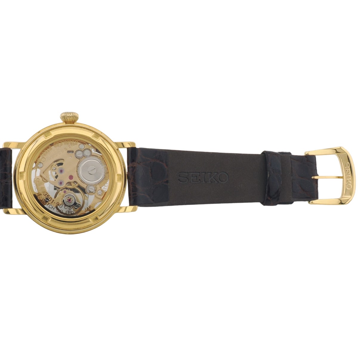 [Serviced by Manufacturer in April 2026] Orient Mon Bijou Full Skeleton 483501-90 CS Hand-wound, new SEIKO crocodile leather strap, with warranty (1993)