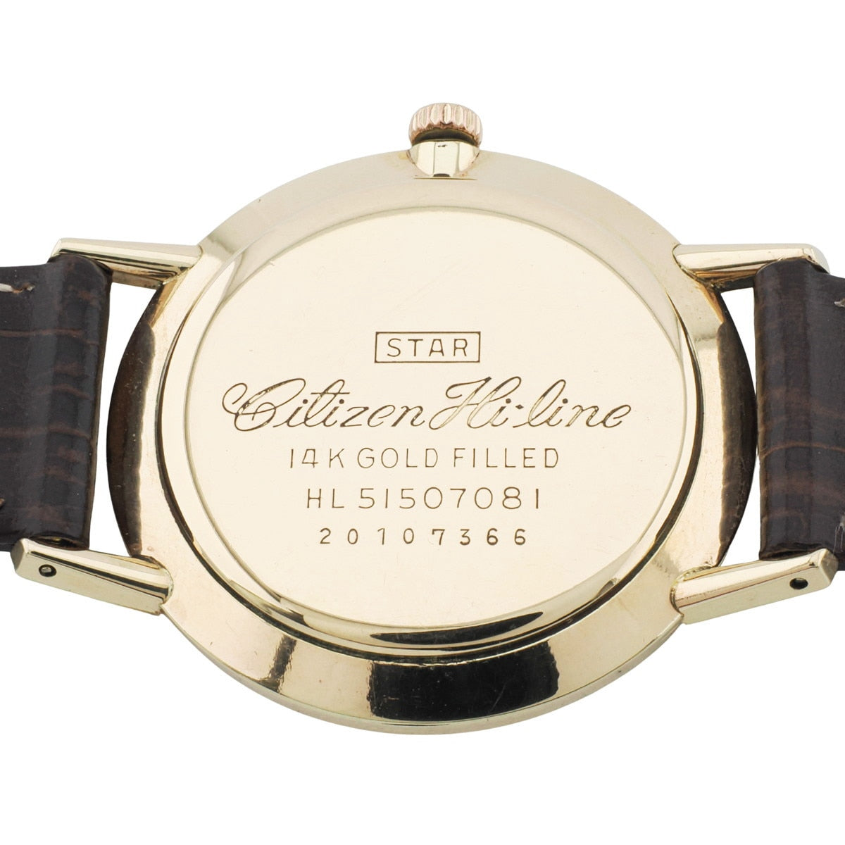 Citizen HILINE HL51507081 14K Gold Filled, 25 Jewels, Manual Wind, Overhauled, Manufactured 1962 (Showa 37)