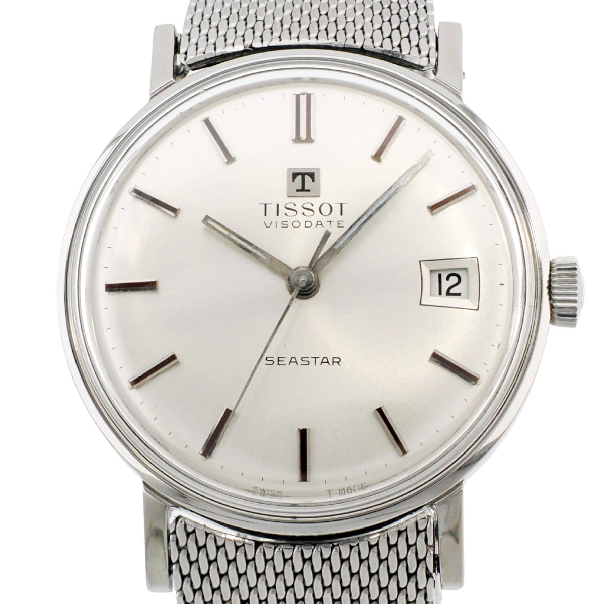TISSOT シースター ヴィソデイト 42520 41520 純正メッシュブレス Cal.782-1 手巻 OH済 1969年製 ティソ