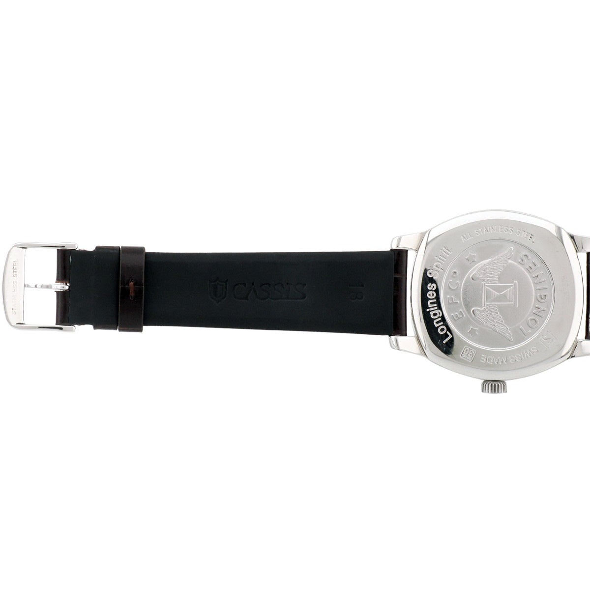Longines Spirit Ref.L2.699.4, white dial, Cal.L619.2 (ETA2892A2) automatic, serviced, original buckle, pre-owned