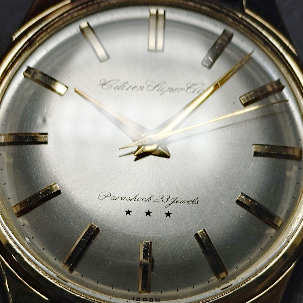 Citizen Super Ace A51507081, 14K Gold-Plated, 38mm Oversized Case, 23 Jewels, Manual Wind, Overhauled, Made in 1963 (Showa 38)