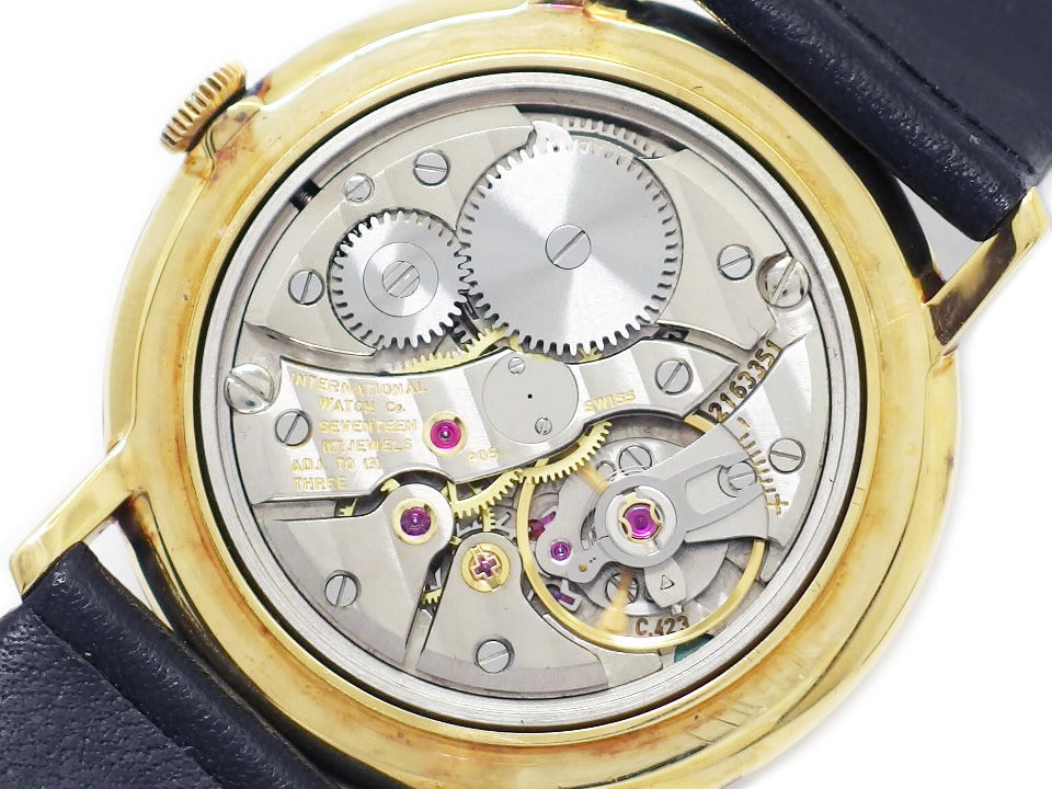 IWC Ref.2500 18K金無垢 Cal.423 17石 手巻き OH済 1976年製