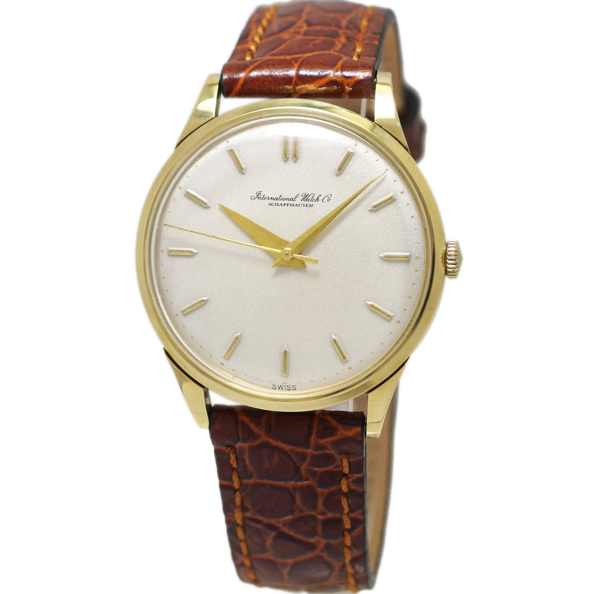 インターナショナル 18金無垢 リダン文字盤 Cal.89 手巻き OH済 1958年製 IWC